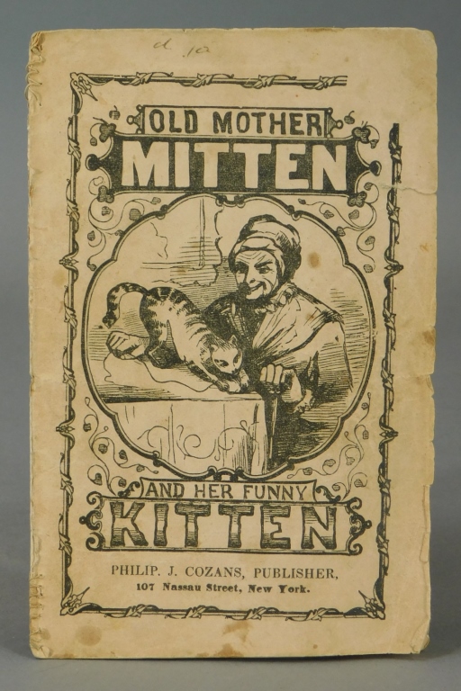 19C OLD MOTHER MITTEN KITTEN HAND