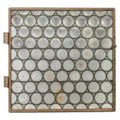 19C SALVAGED STAINED GLASS WIN
