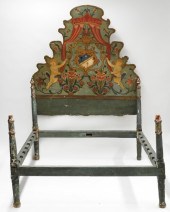 19C SPANISH OLOTINE PAINTED BE