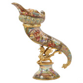 19C VIENNESE ENAMEL ON GILT SI