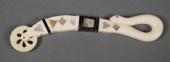19C WHALE IVORY PIE CRIMPERAnt