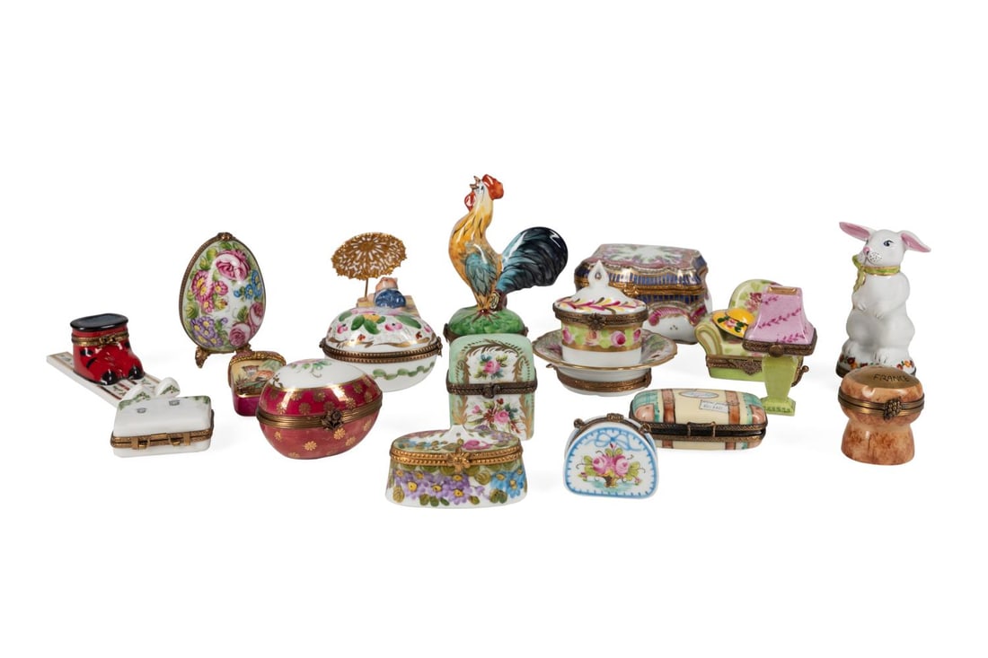 19PC COLLECTION HAND PAINTED