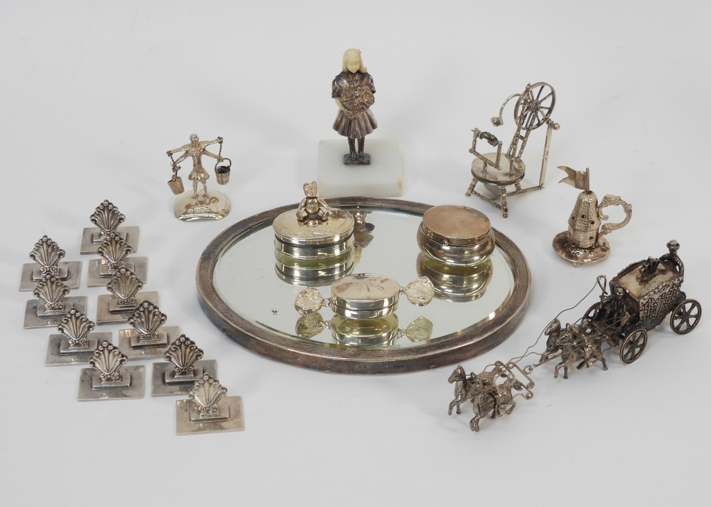 19PC STERLING JENSEN OBJECTS OF