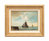 19TH / 20TH C. SAILING SCENE W