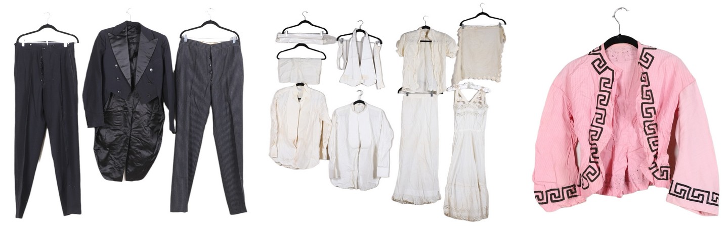 19th and 20th c Garment group to