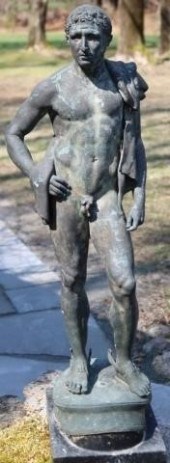 19TH BRONZE SCULPTURE DEPICTIN