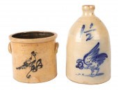 19th C 1 1/2 Gallon Pecking He
