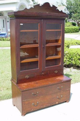 19th C 2 PART COUNTRY DISPLAY