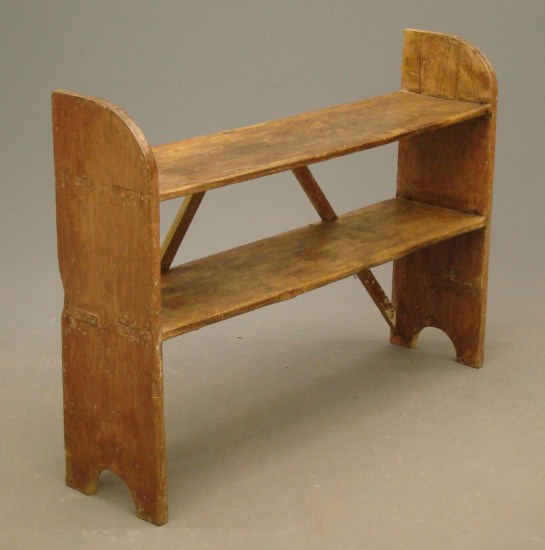 19th c. 2 tier bucket bench. 44