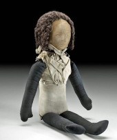 19TH C. AFRICAN AMERICAN DOLL
