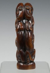 19TH C. AFRICAN CARVED IVORY F