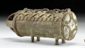 19TH C. AFRICAN IGBO BRASS OFO