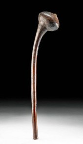 19TH C. AFRICAN ZULU WOODEN KN