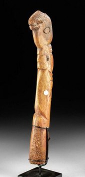 19TH C. ALASKAN YUPIK WHALE BO