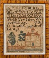 19TH C. ALPHANUMERIC SAMPLER B