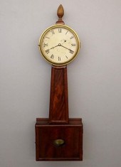 19TH C AMERICAN BANJO CLOCKA 1