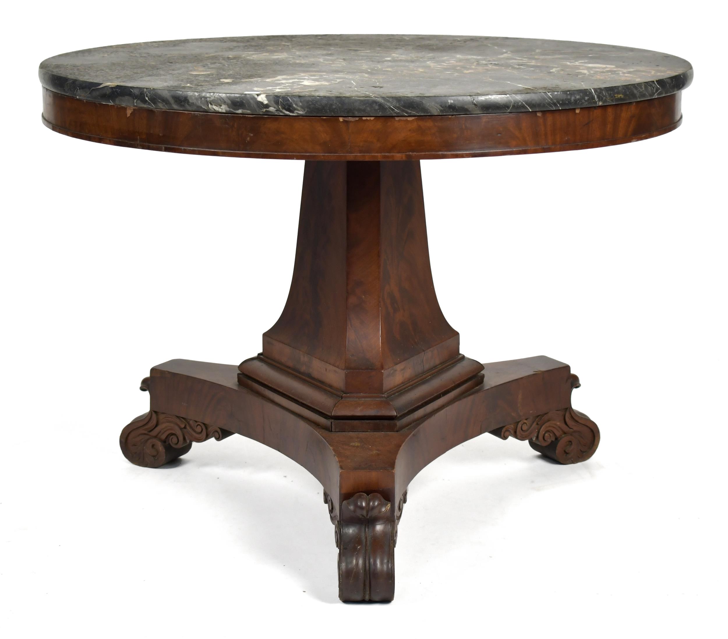 19TH C. AMERICAN CLASSICAL MAHOGANY