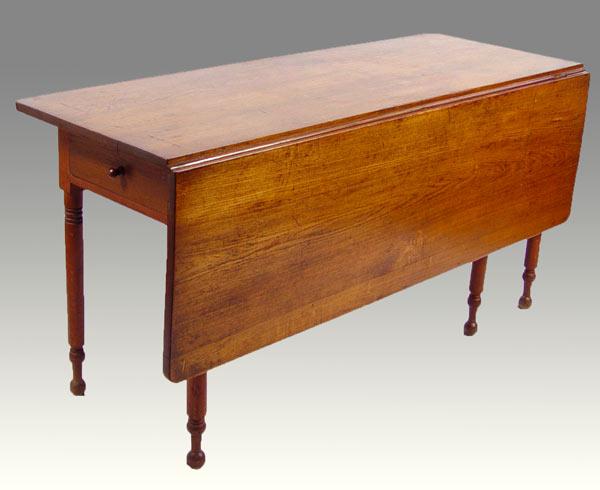 19TH C AMERICAN COUNTRY SINGLE LEAF