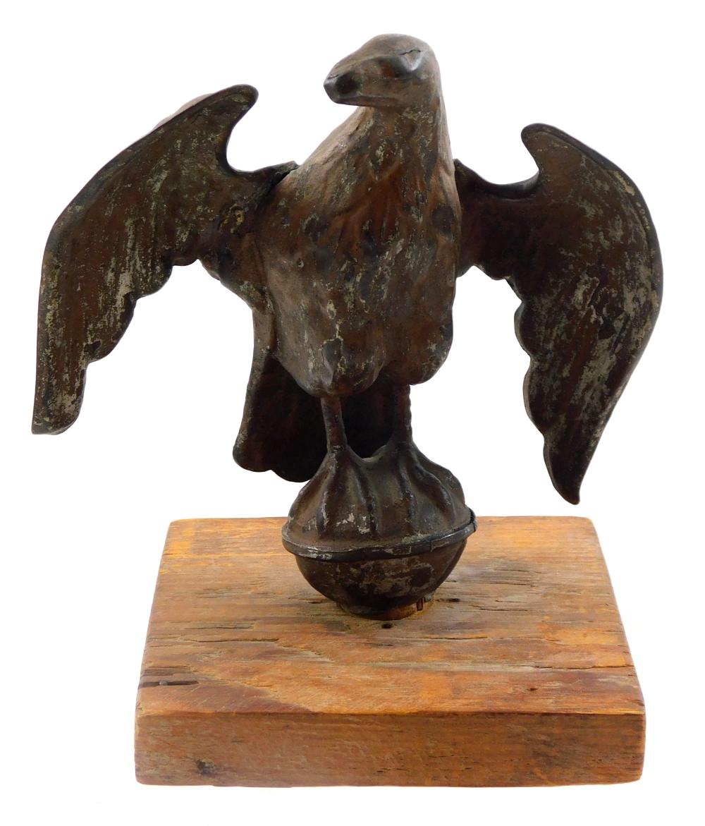 19TH C. AMERICAN EAGLE FLAGSTAFF