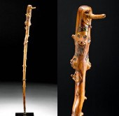 19TH C. AMERICAN FOLK ART WOOD
