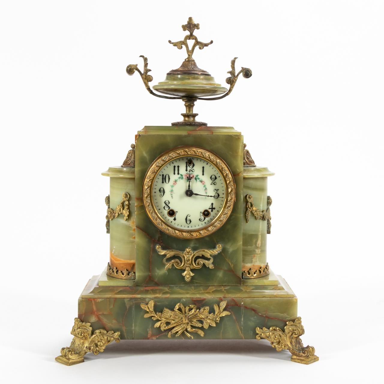 19TH C. AMERICAN GREEN ONYX &