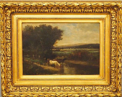 19TH C AMERICAN LANDSCAPEA late