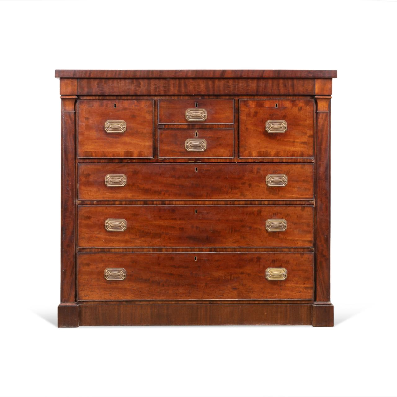 19TH C. AMERICAN MAHOGANY SECRETARY