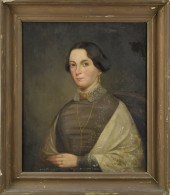 19TH C. AMERICAN O/C, MRS. HOW