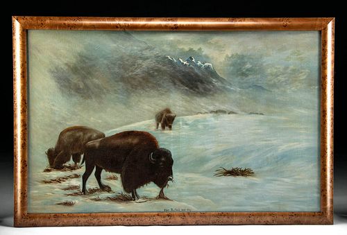 19TH C. AMERICAN PAINTING - "WHEN