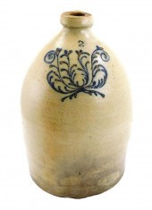 19TH C. AMERICAN SALT-GLAZED S