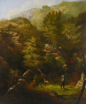 19TH C. AMERICAN SCHOOL LANDSC