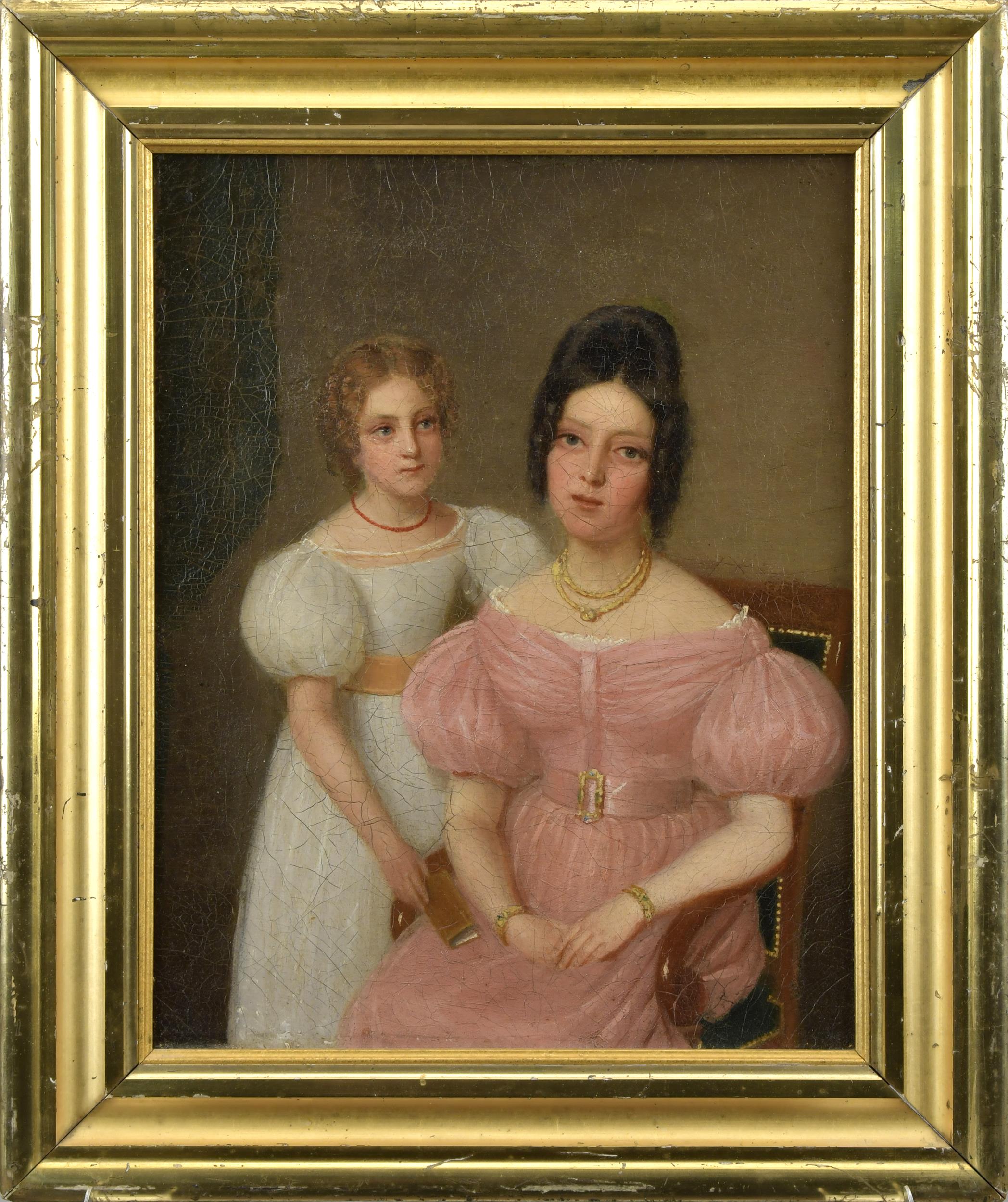 19TH C. AMERICAN SCHOOL O/C, MOTHER