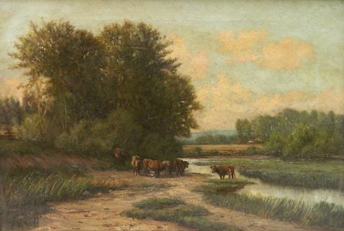 19TH C. AMERICAN SCHOOL OIL19th