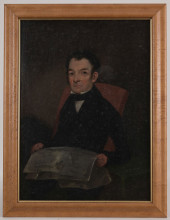 19TH C. AMERICAN SCHOOL PORTRA