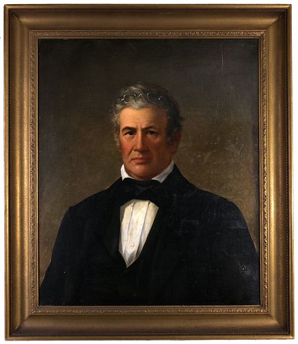 19TH C. AMERICAN SCHOOL PORTRAIT OF