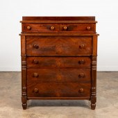 19TH C. AMERICAN SHERATON SIX-