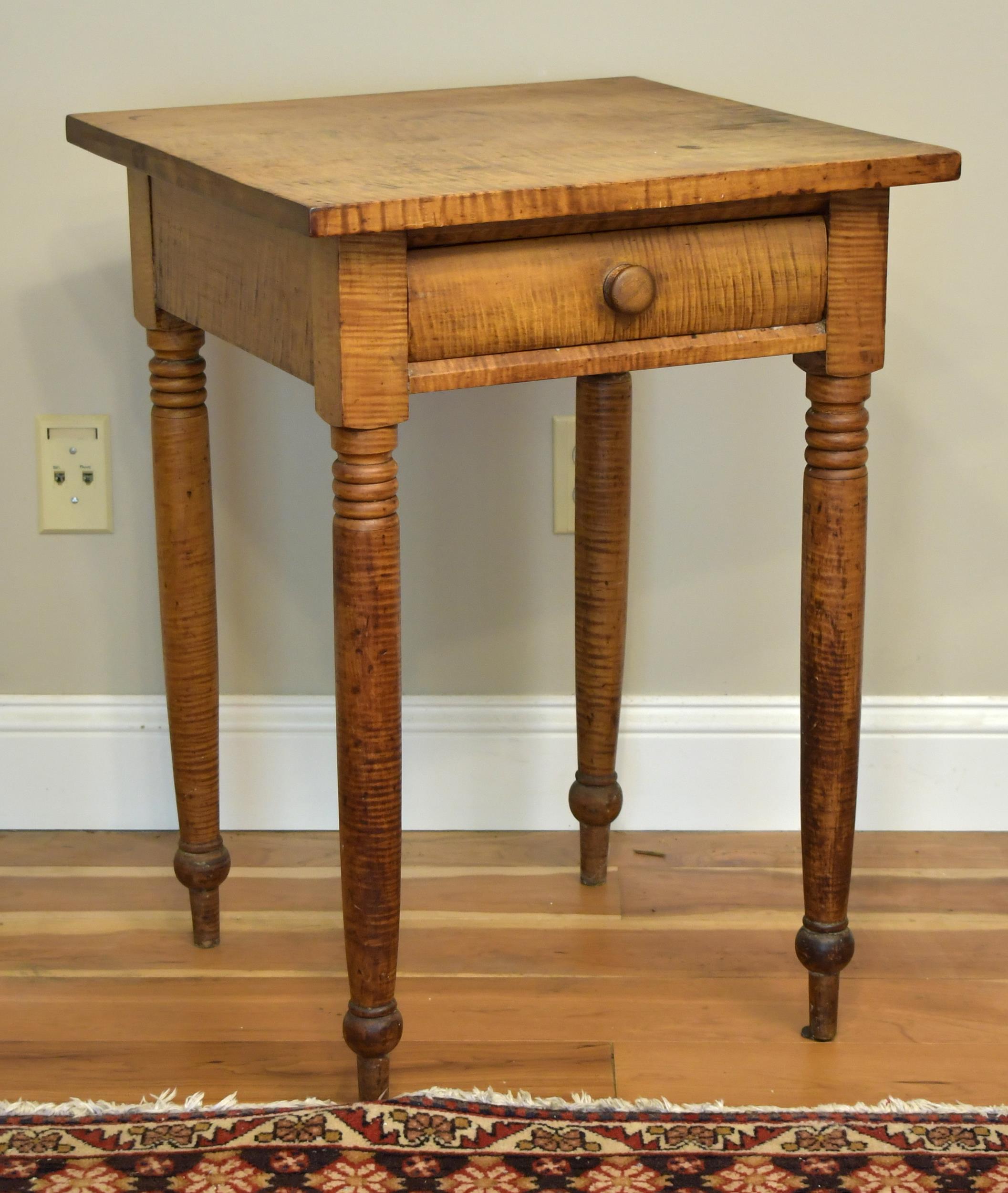 19TH C. AMERICAN TIGER MAPLE ONE