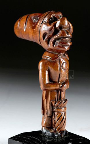 19TH C. AMERICAN WOOD FIGURAL