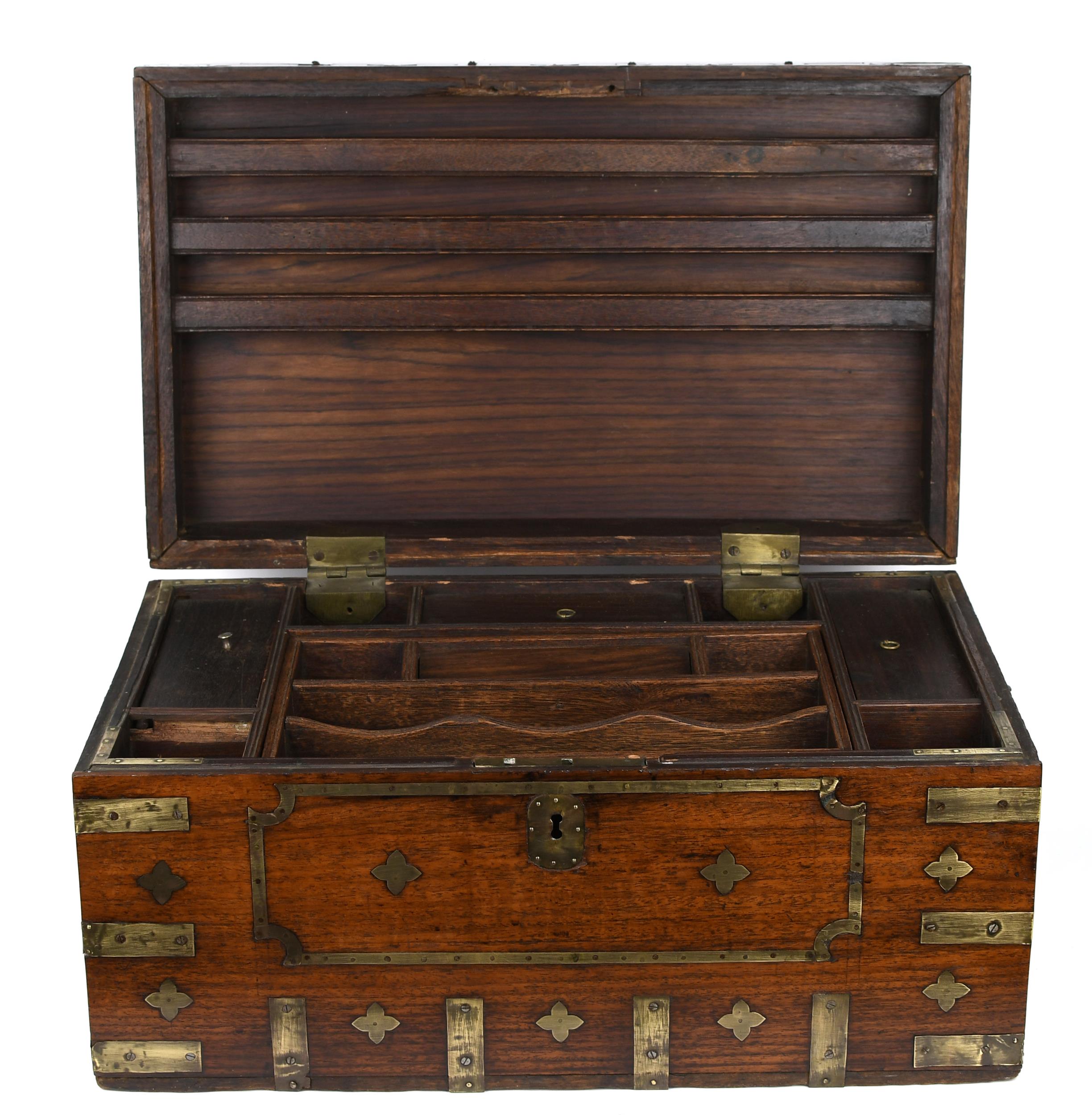 19TH C. ANGLO INDIAN BRASS BOUND