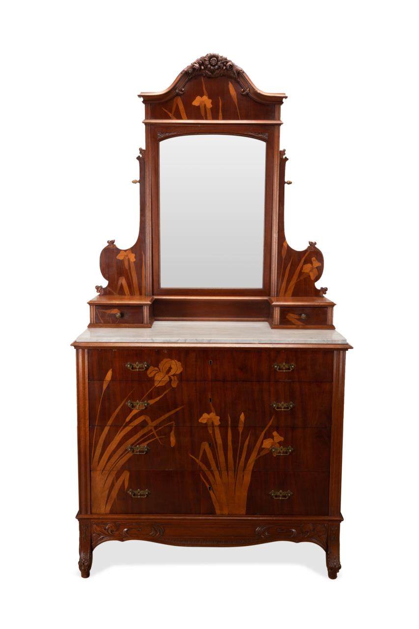 19TH C. ART NOUVEAU FLORAL
