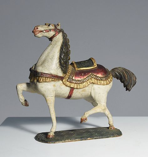 19TH C. ASIAN CARVED AND POLYCHROME