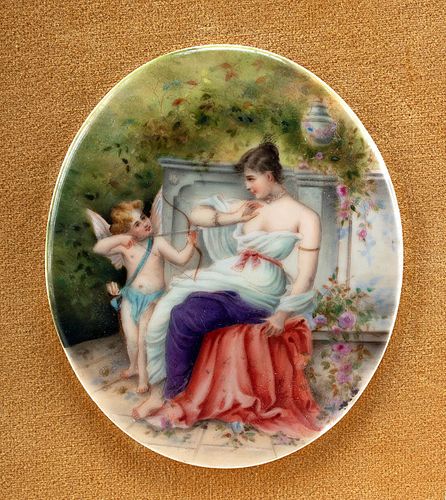 19TH C. AUSTRIAN PORCELAIN PLAQUE