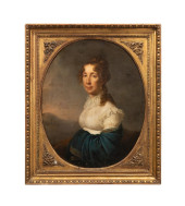 19TH C. AUSTRIAN SCHOOL OVAL P