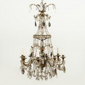 19TH C. BACCARAT-TYPE 8-LIGHT