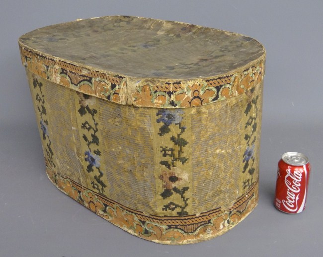 19th c. band box. 22'' W 13 1/2''