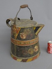 19th c. Bargeware painted coff