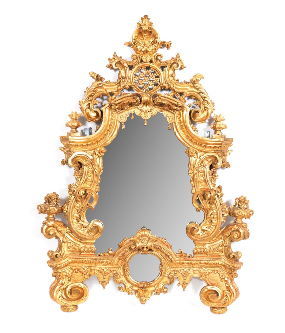 19TH C. BAROQUE CARVED GILTWOOD