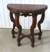 19TH C. BAROQUE FLAME MAHOGANY
