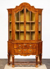 19TH C. BAROQUE STYLE BURL WAL