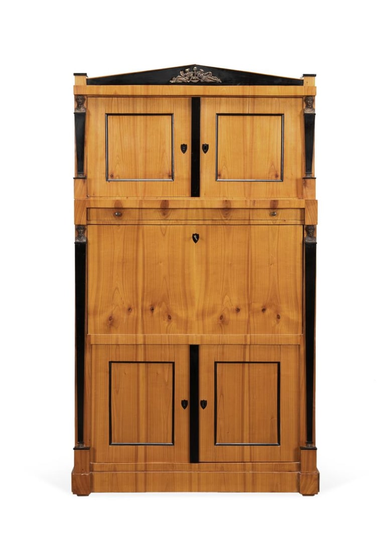 19TH C. BIEDERMEIER BIRCH AND
